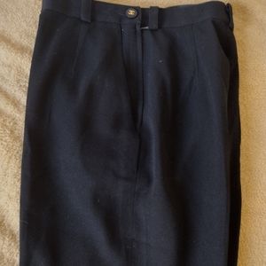 Vintage Chanel 100%Wool Black Pants